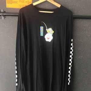 Mario kart men’s long sleeve t-shirt with lakitu